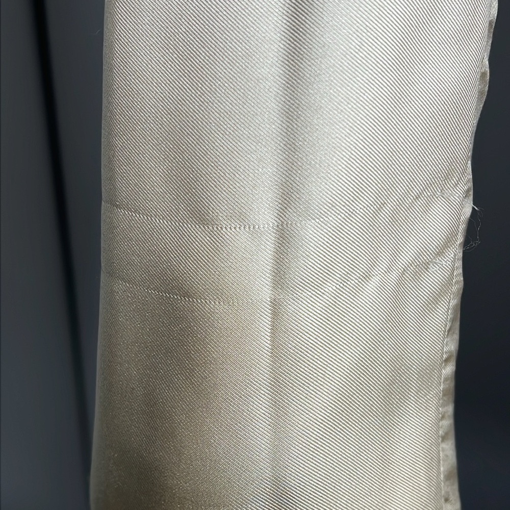Prada 100% Silk Sz 44 Cream Beige Gray Graduated Ombré Blazer Jacket - Picture 13 of 14
